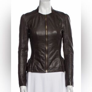 Ted Baker Dark Brown Leather Jacket